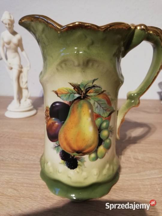 Porcelanowy dzbanek z uchem w owice Antyki, Sztuka, Kolekcje Gorlice
