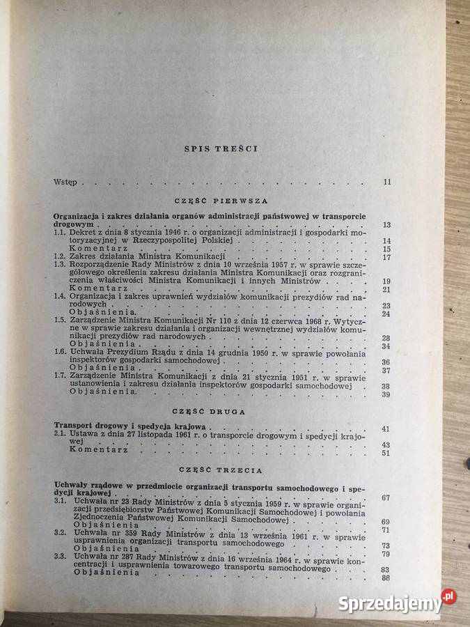 Przepisy Transportu Drogowego 1967 Unikatowe Kalisz