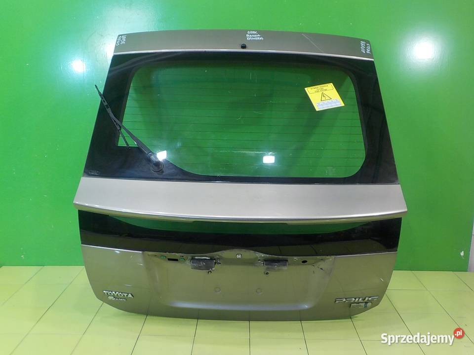 TOYOTA PRIUS II 15 VVTI AUT 06r HB 5D klapa tyl Suków