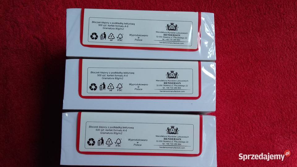Bloczek Notes A6 klejony 500 kartek małopolskie Skawina sprzedam