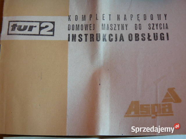 Dokumenty do starej maszyny do szycia Lucznik sprzedam