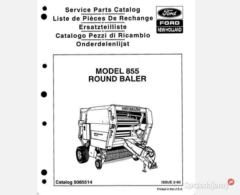 Ford Holland 850 568 853 855 prasa katalog Pozostałe Kielce