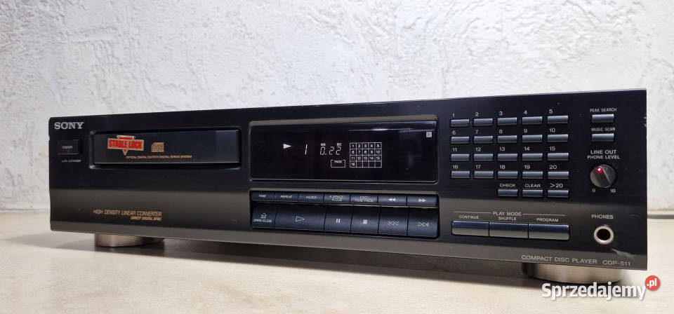 Sony odtwarzacz kompaktowy CD player CDP 511 Odtwarzacze CD i MD Międzychód sprzedam