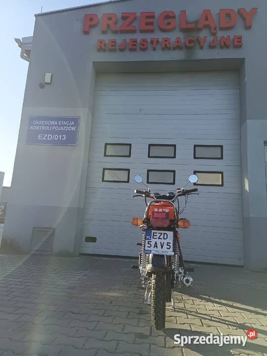 Nowa MZ ETZ 150 czerwona odbudowana Zduńska Wola sprzedam