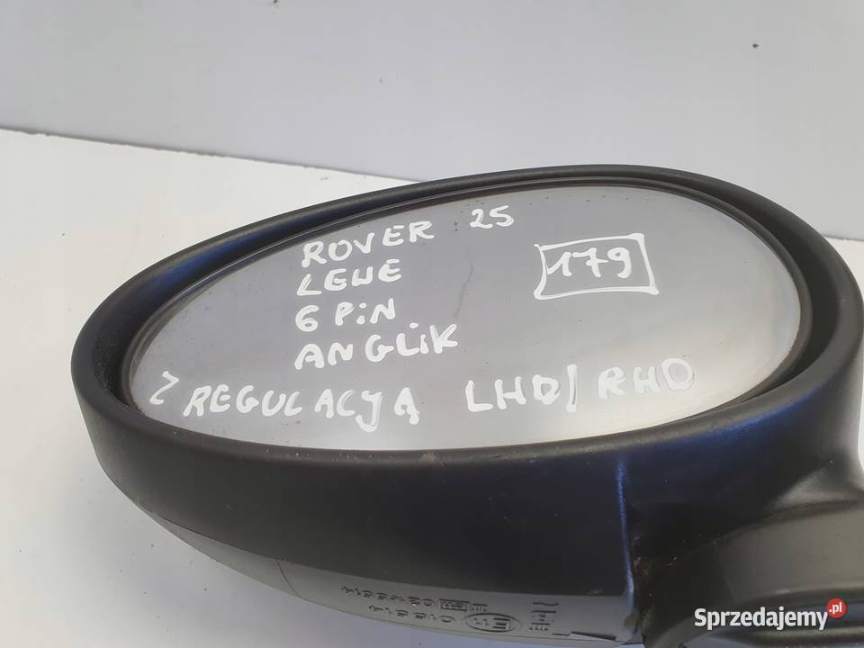 LUSTERKO Rover 25 LIFT 0005r LEWE KIEROWCY 6 PIN osobowe Rudka