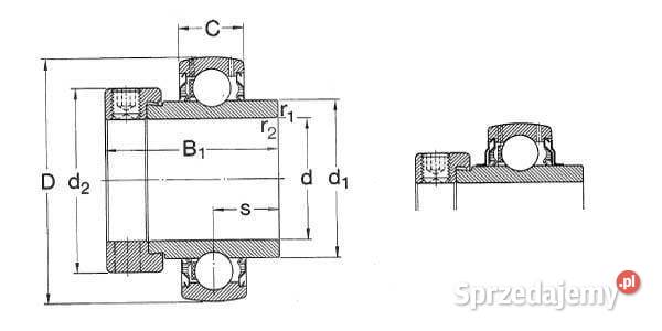 Wkład łożyska 40x80x21 mm SKF YEL2082RFSKF Kamionna sprzedam