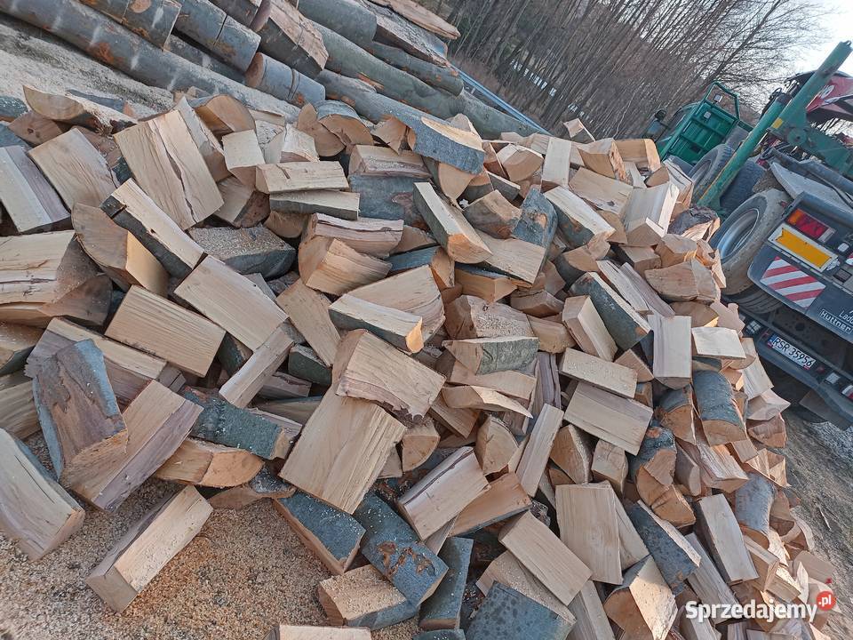 Drewno kominkowe bukowe rąbane 2530 Frysztak