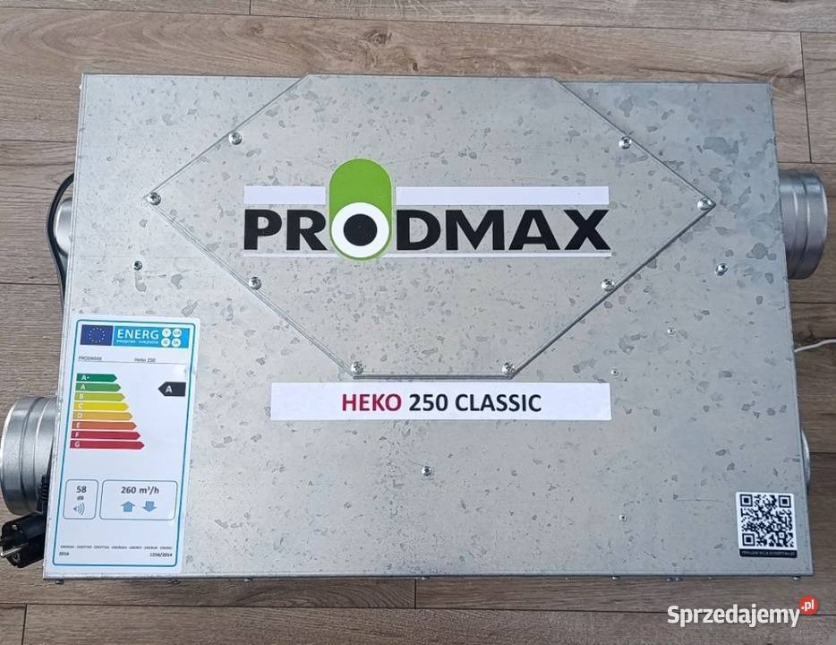 Rekuperator HEKO 250 CLASSIC Nowy Warszawa