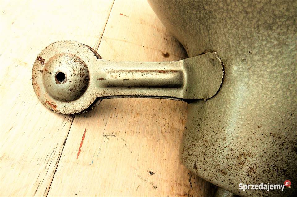 lampa vintage art deco mo prl zomo obudowa klosz odcienie szarości Namysłów