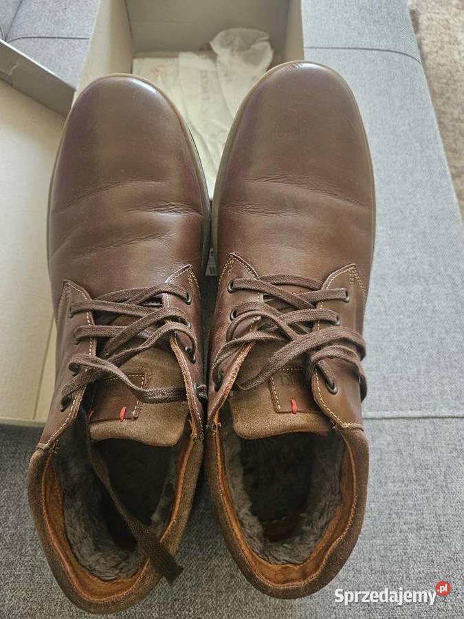 Trzewiki skórzane męskie firmy Lasocki Kielce