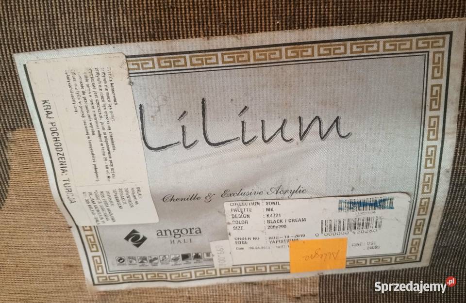 Duży dywan turecki Lilium piękne motywy kwiatowe świętokrzyskie sprzedam