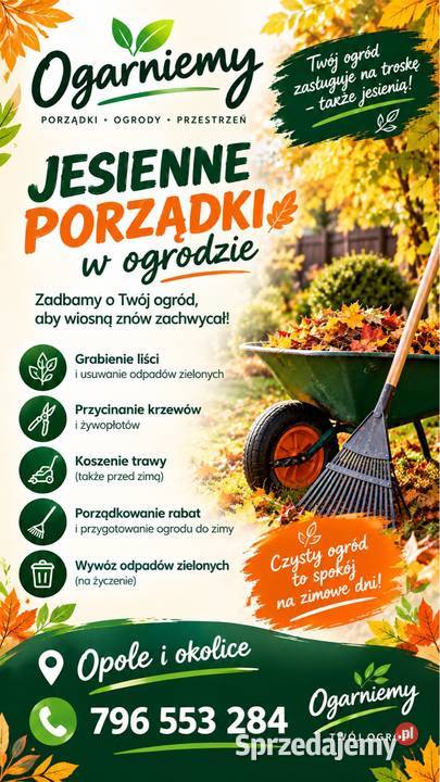 Jesienne porządki ogrodowe Opole