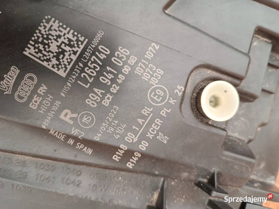 EU LAMPA PRAWY PRZÓD 89A941036 AUDI Q4 89A ETRON Nowy Tomyśl sprzedam