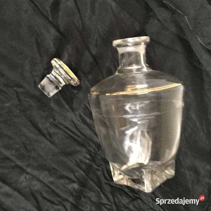 Karafka art deco sygnowana Francja lata 30 Porcelana i szkło Warszawa