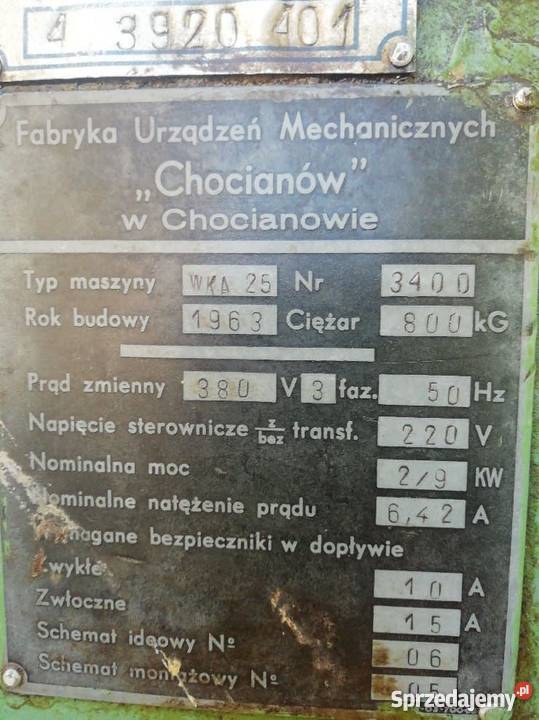 WIERTARKA KADŁUBOWA SŁUPOWA WKA25 Bielawa