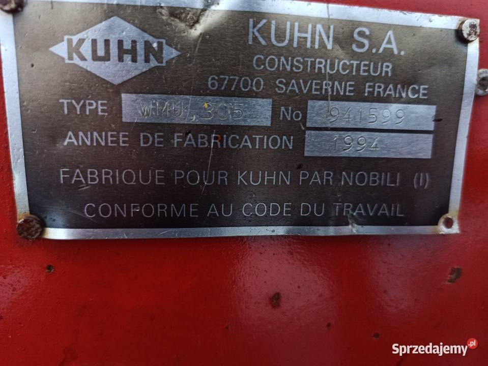 Sprzedam Mulczer 3m Kuhn kosiarka bijakowa wielkopolskie Lucynowo