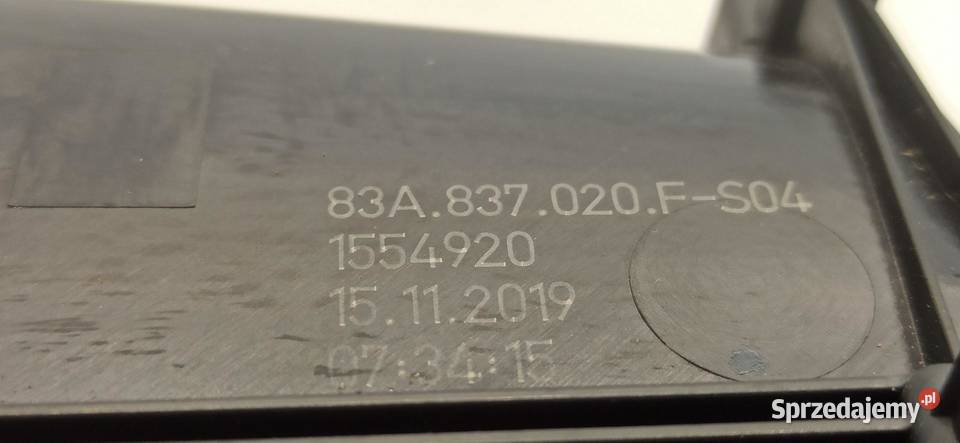 AUDI Q3 KLAMKA WEWNĘTRZNA PRAWA 83A837020F