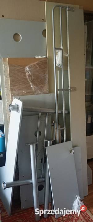 Łóżko IKEA SVRTA z biurkiem i szafą kompletny 91cm