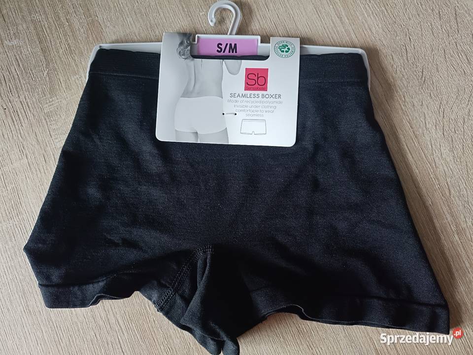 Bokserki czarne damskie bezszwowe SM Kwidzyn sprzedam