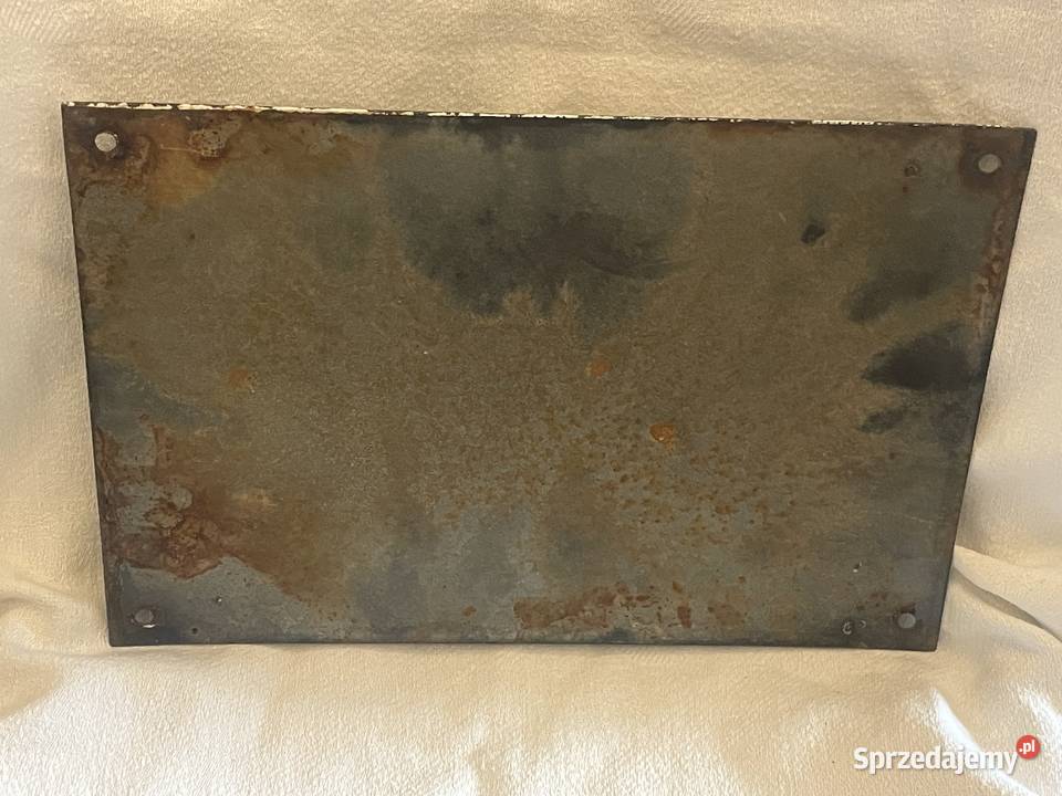Niemiecka tablica emaliowana III Rzesza małopolskie Kraków