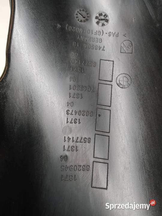 OBUDOWA FILTRA POWIETRZA 8620945 Bmw Seria 5 Rok produkcji 2019