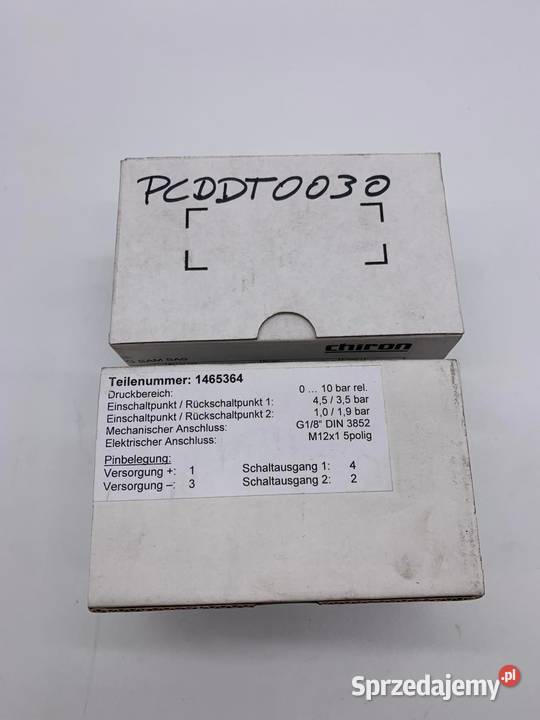 Barksdale Pressure switch UDS 2V2102SP 010bar Elektryka Warszawa