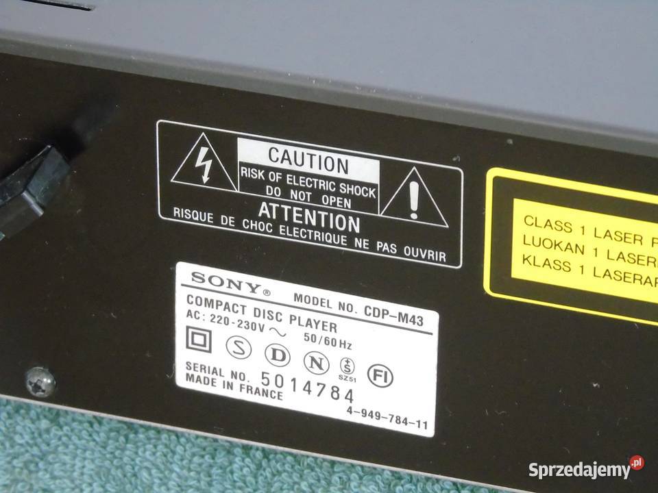 CD Sony CDPM43 sprawny i ładny DOSTAWA Jasło sprzedam