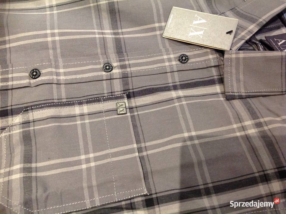 Koszula w Krate Męska ARMANI EXCHANGE M NOWA Nowa Sól
