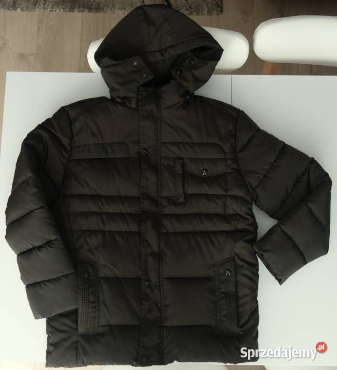 Kurtka męska zimowa z kapturem wodoodporna