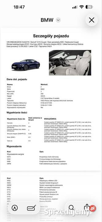 Bmw 840i Seria 8