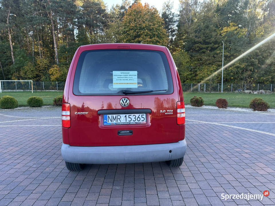 Volkswagen Caddy Automat czerwony Motoryzacja Lipówki