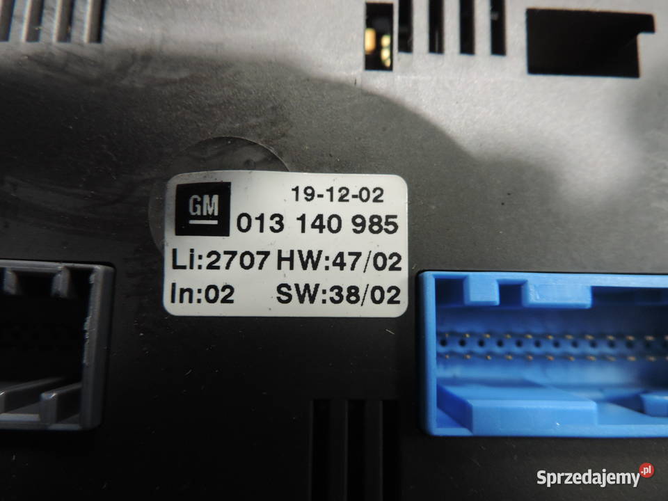 PANEL STEROWANIA NAWIEWU KLIMY 013140985 OPEL Rok produkcji 2003 Nowy Sącz sprzedam