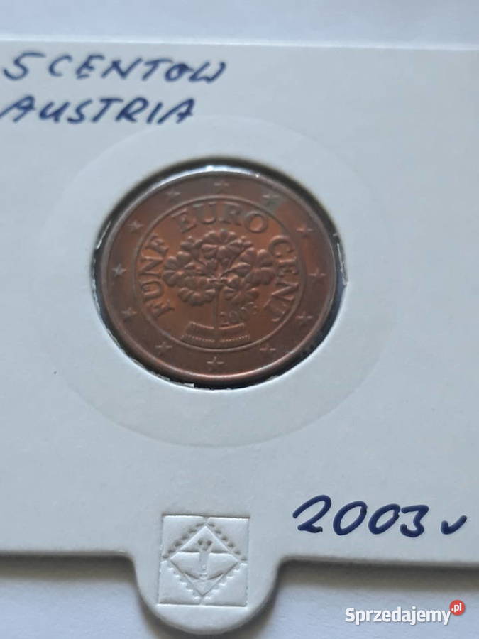 5 Eurocentów Austria 2003 r Konin sprzedam