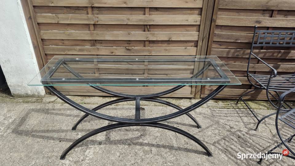 Konsola metalowa toaletka ze szkłem mazowieckie Warszawa sprzedam