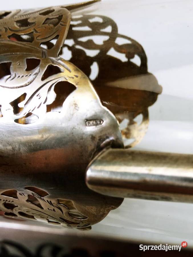 Srebro pr 875 84 Zolotniki Koszyk do Herbaty Nowa Sól