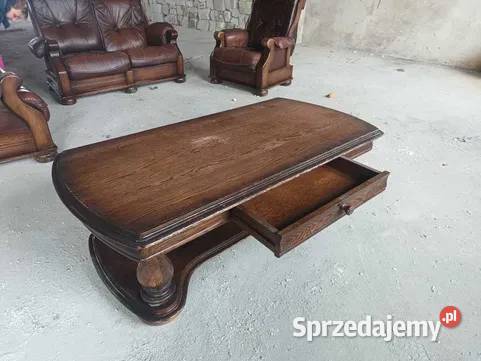 Drewniania Ława do salonu 45cm warmińsko-mazurskie Ełk