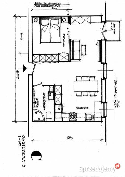Słoneczne 48 m Balkon z widokiem na zieleń Cicho Rok budowy 1996 dolnośląskie Wrocław