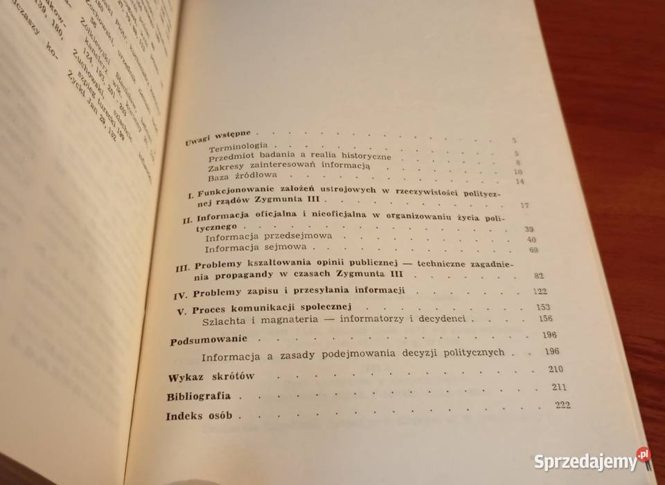 Informacja i propaganda w Polsce Zygmunta III historia Gdańsk sprzedam