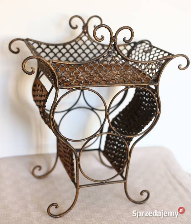 Duży metalowy stolik stojak na wina Pozostałe pomorskie Gdańsk sprzedam