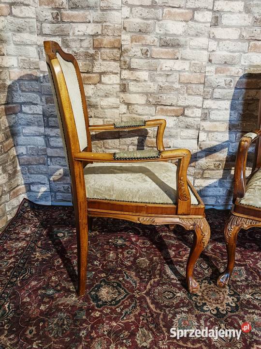 Dwa piękne fotele trony ludwik Sandomierz