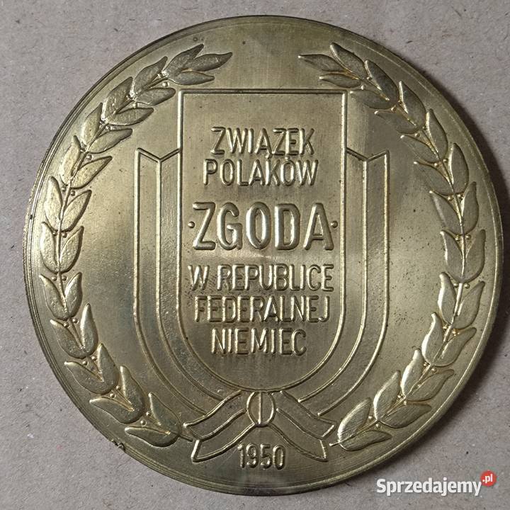 Medal Związek Polaków w Niemczech Zgoda mazowieckie Warszawa
