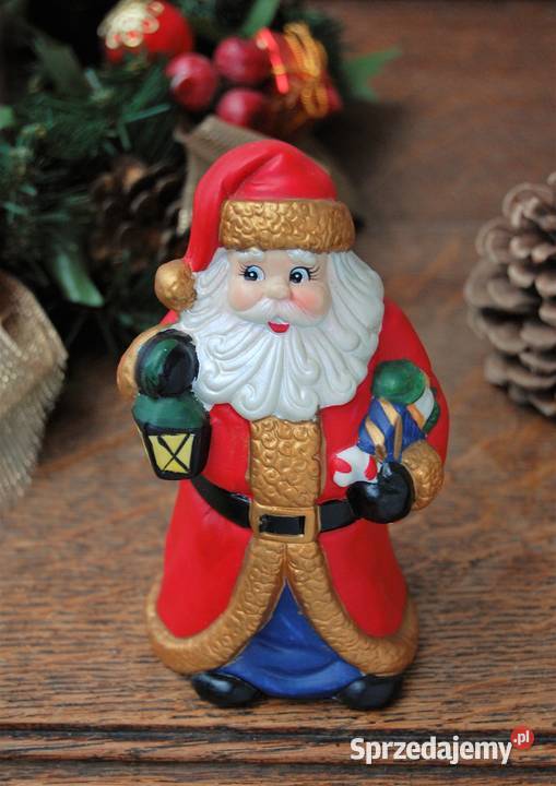 Święty Mikołaj ręcznie malowana figurka lubelskie Lublin