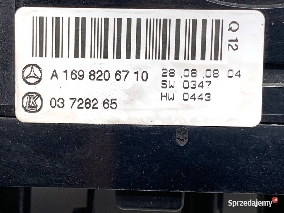 PRZEŁĄCZNIK SZYB MERCEDES W245 A1698206710 0511 osobowe