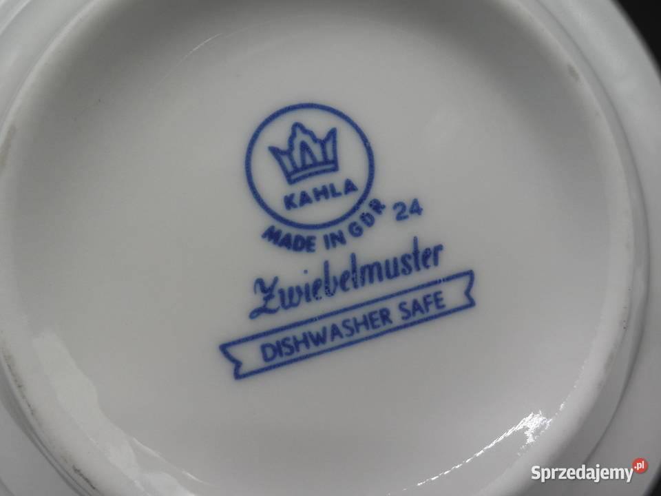 Popielniczka Kahla Wzór Cebulowy Porcelana i szkło Raszków