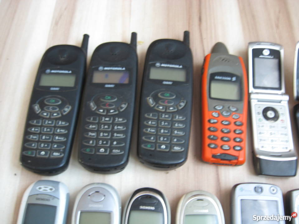 Zestaw starych telefonów 25 warmińsko-mazurskie Grodziczno
