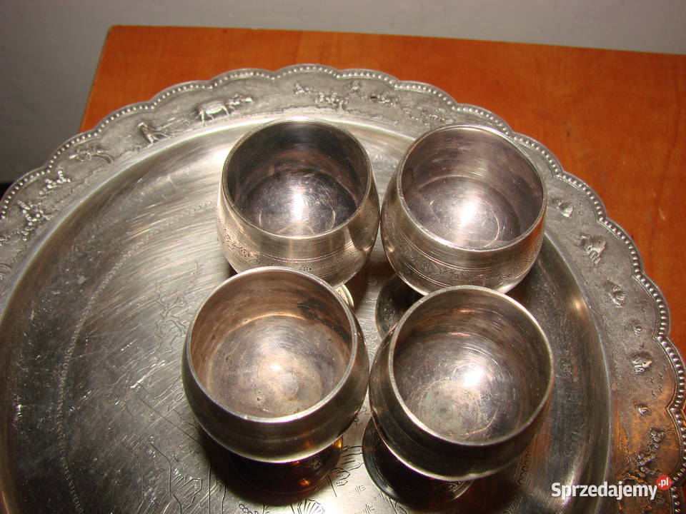 taca z kieliszkami plater pomorskie Pruszcz Gdański