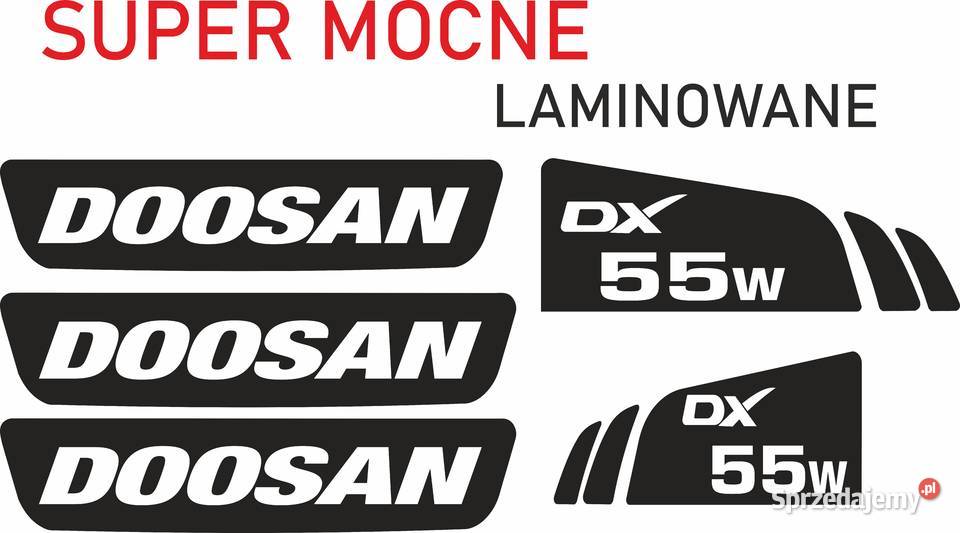 Naklejki Dossan DX 55w super mocne zamienniki Bydgoszcz