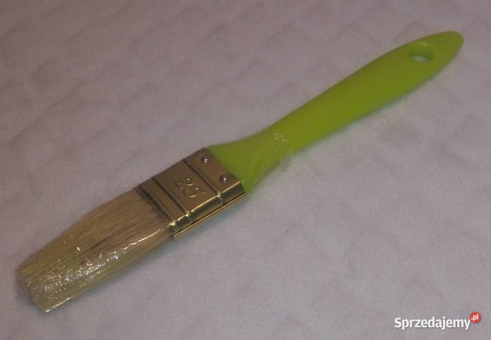 Pędzel angielski 25mm plastikowy trzonek sprzedam