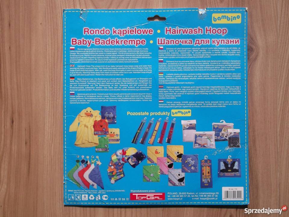 Rondo kąpielowe do mycia głowy niemowląt Rypin sprzedam