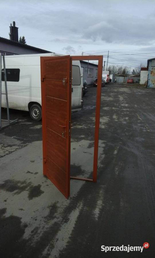 Drzwi boczne aluminiowe panelowe małopolskie Nowy Sącz